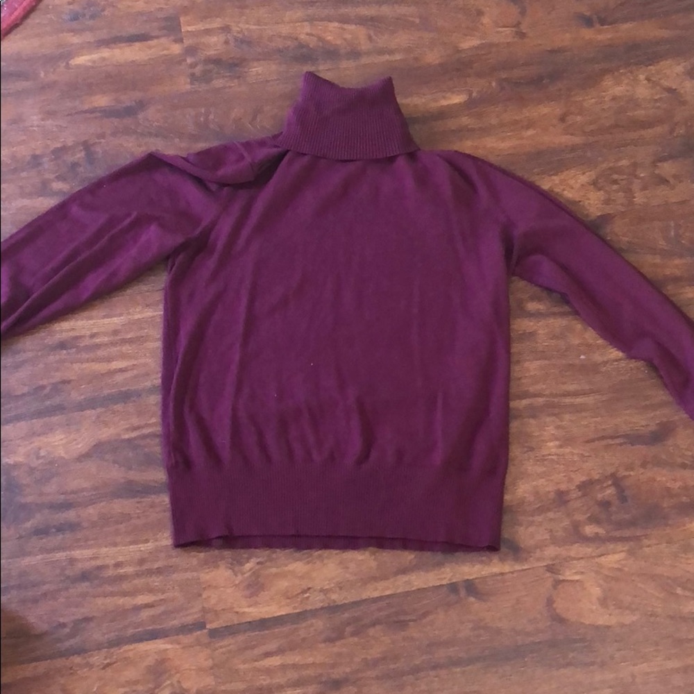 Maroon turtleneck sweater